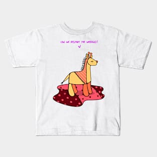 Cute Animal Cartoon Drawing Kids T-Shirt